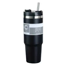 Termo PYA-22 30oz Negro con Popote